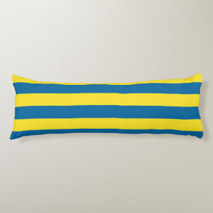 Stripes Blauw & Geel Lichaamskussen