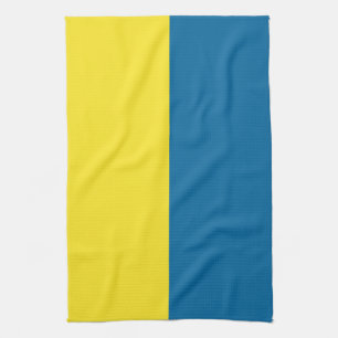 Stripes   Blauw & Geel    Theedoek