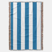 Stripes | Blauw & Wit | | Deken (Voorkant Verticaal)