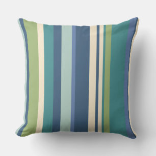Stripes Blue Green Outdoor Patiënte Kussens