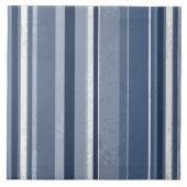 Stripes Blue Tegeltje (Voorkant)