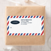 Stripes Business Logo Envoi Étiquettes (En situation)