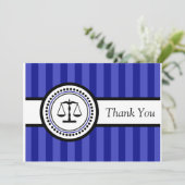 Stripes - Carte de remerciements de balance légale (Debout devant)