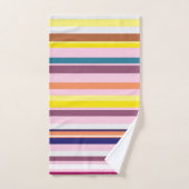Stripes Colorées Serviette De Salle De Bains (Serviette à main)