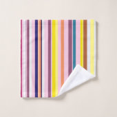 Stripes Colorées Serviette De Salle De Bains (Gant de toilette)