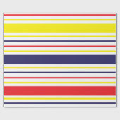 Stripes Colorful Summer Striped Pattern Cadeaupapier (Vlak)