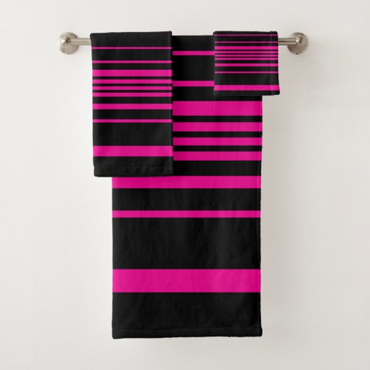 Stripes complexes - Magenta et Noir (En situation)