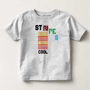 Stripes Cool Toddler T-Shirt Grey