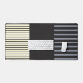 Stripes couleur - Noir, Gris et Crème (Clavier et souris)