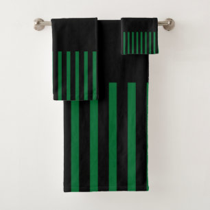 Stripes couleur - Vert, Crème et Noir