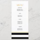 Stripes, couple crâne Halloween carte mariage (Dos)