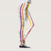 Stripes, Dachshund Dormir Dachshund Dogs Leggings (Droite)