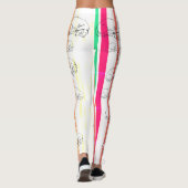 Stripes, Dachshund Dormir Dachshund Dogs Leggings (Dos)