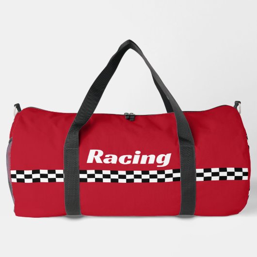 Stripes de course Design Duffel Sac (Verso)