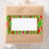 STRIPES DE NOËL personnalisables ÉTIQUETTES de vac (En situation)