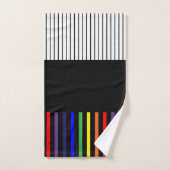 Stripes de pop couleur - Arc en ciel (Serviette à main)