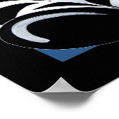 Stripes de Zebra Poster (Hoek)