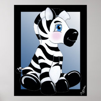 Stripes de Zebra Poster