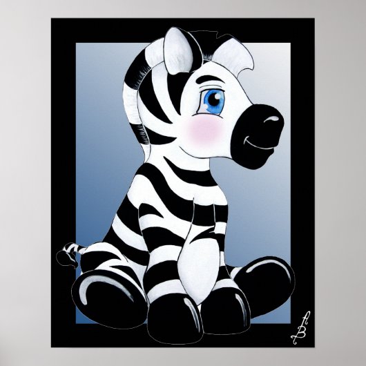 Stripes de Zebra Poster (Voorkant)