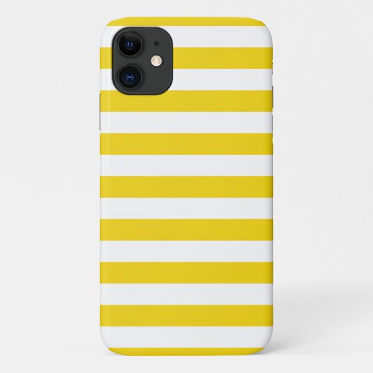 Stripes d'été Citron jaune iPhone Plus & Pro coque (Dos)