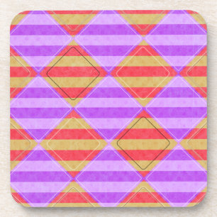 Stripes, diamanten, spotpatroon van Shirley Taylor Bier Onderzetter