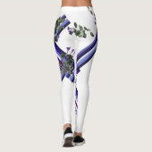 Stripes en bloemen leggings (Achterkant)