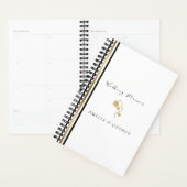 Stripes en goudbloemen planner (Display)