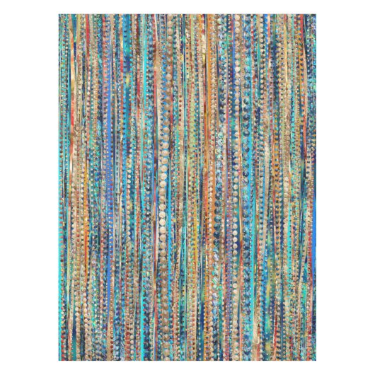 Stripes en kralen tafelkleed (Voorkant)