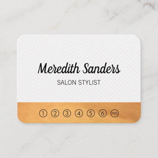 Stripes en lux Trim/punch-kaart Klantenkaartje (Voorkant)