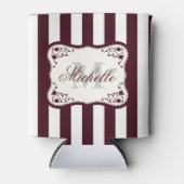 Stripes en monogram blikjeskoeler (Voorkant)
