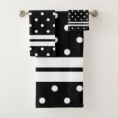 Stripes en Polka Dots Bad Handdoek (Insitu)