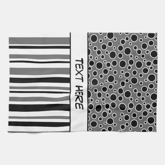  stripes en pooldots theedoek (Horizontaal)