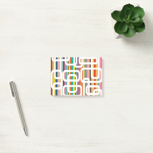 Stripes en rechthoeken post-it® notes (Kantoor)
