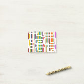Stripes en rechthoeken post-it® notes (Op bureau)