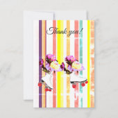 Stripes en Rollers - Hartelijk dank voor uw kaart (Voorkant)