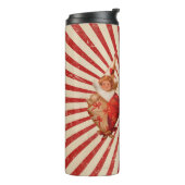 Stripes en Valentijnen met hart Thermosbeker (Gedraaid links)