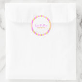 Stripes Enregistrer les stickers Date (Sac)