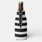 Stripes et pivoines Glacière de bouteille personna (Bouteille Dos)