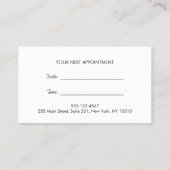 Stripes FAUX Gold Foil et Black Salon Rendez-vous (Dos)