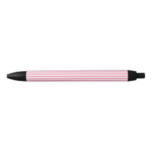 Stripes Flamingo Pink Zwarte Inkt Pen