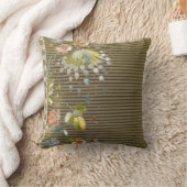 Stripes Floral Elegant Brocade Lace Kussen (Deken)