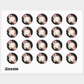 Stripes florales Favoriser Sticker / Enveloppe Sce (Feuille)