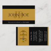 Stripes Gold van de belastingplichtige Visitekaartje (Voorkant / Achterkant)