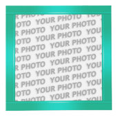 STRIPES-gradiënten - oceaangroen + uw ideeën Kubus (Voorkant)