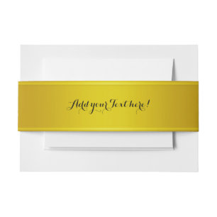 STRIPES-gradiënten - olijfgeel + uw ideeën Uitnodigingen Wikkel