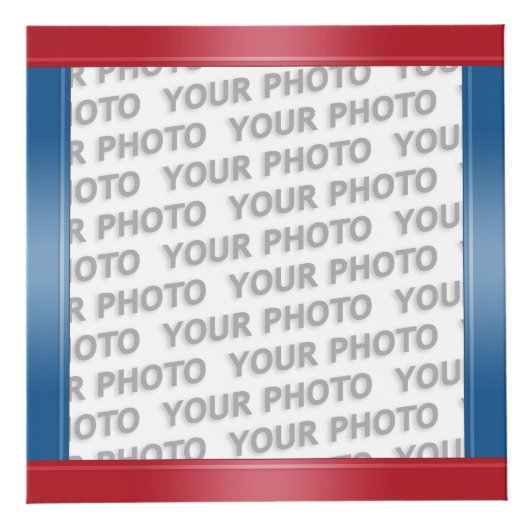 STRIPES-gradiënten - rood blauw en uw ideeën Kubus (Voorkant)