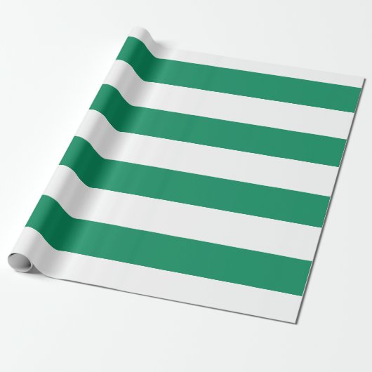Stripes | Groen en wit | | Cadeaupapier (Uitgerold)
