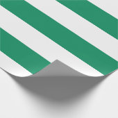 Stripes | Groen en wit | | Cadeaupapier (Hoek)