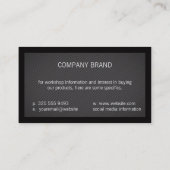 Stripes II | Rand (zwart) Visitekaartje (Achterkant)