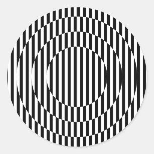 Stripes, in de cirkel! ronde sticker